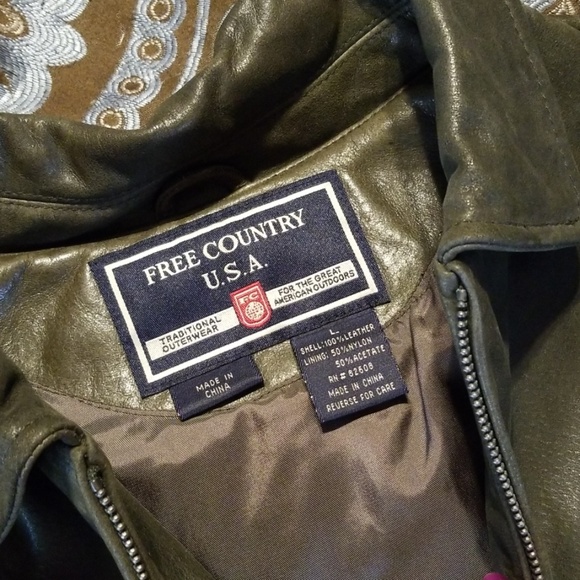 Leather jacket - Free Country USA - Picture 2 of 4